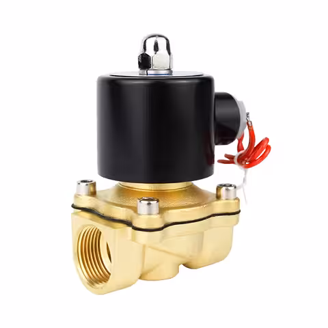Válvula Solenóide 220V 1/2 Polegada Normal Fechada – Para Água, Ar, Óleo – Cobre, Vedação NBR