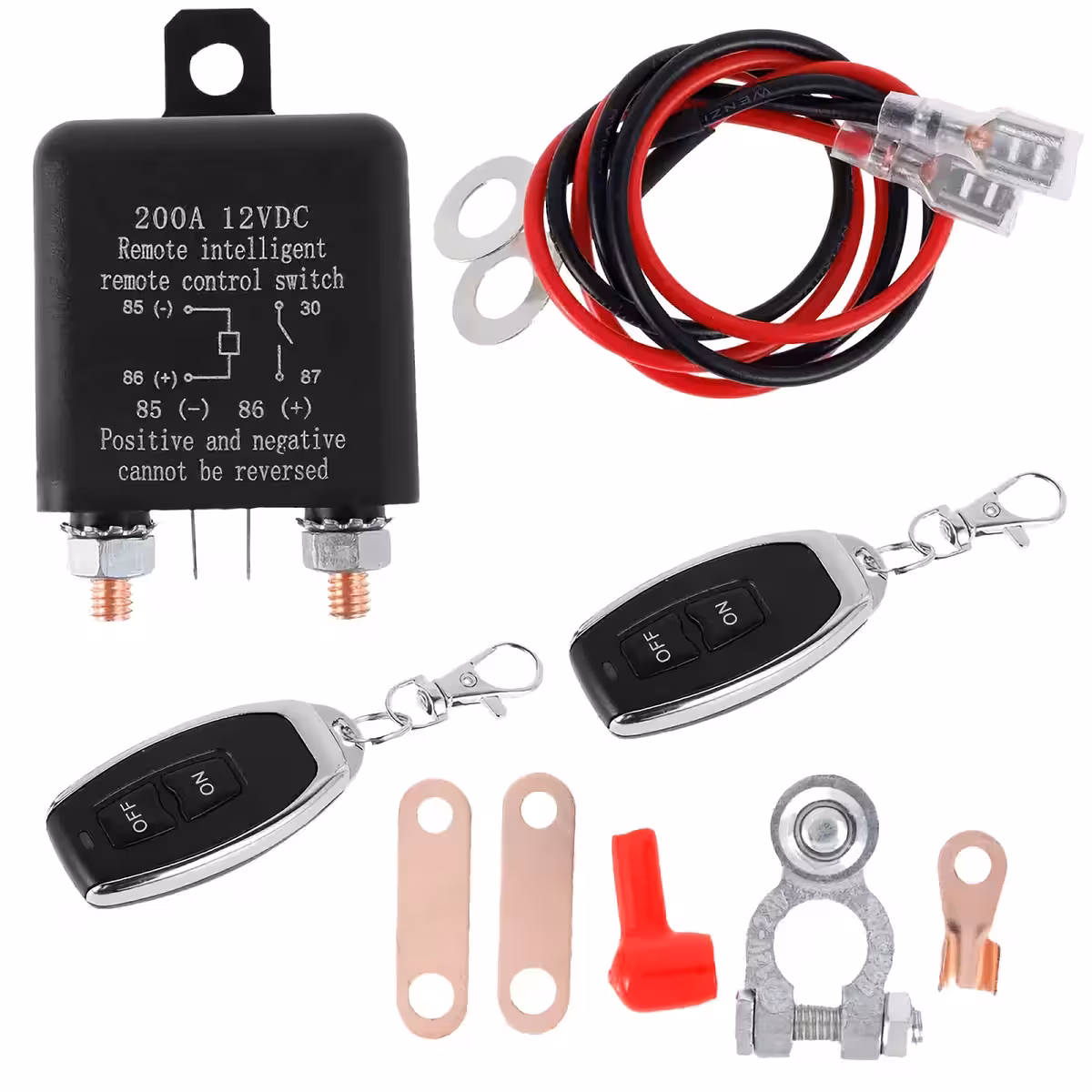 Sistema de corte de alimentação da bateria do carro com controle remoto