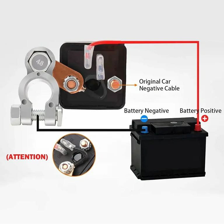 Interruptor universal para bateria automotiva Interruptor universal para desconectar a bateria em veículos