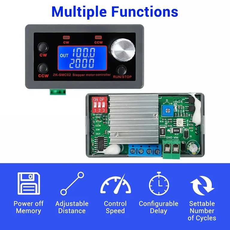 Módulo compacto com driver integrado para motores stepper