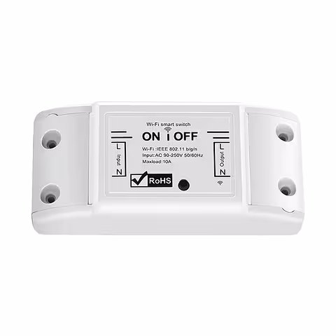 Relé Wireless 1 Canal WiFi 220V 10A – Automação Smart Home Tuya Smart Life