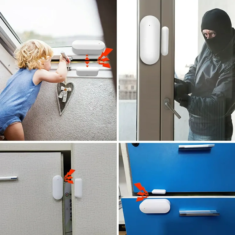 Sensor magnético de segurança para monitorar abertura de portas e janelas