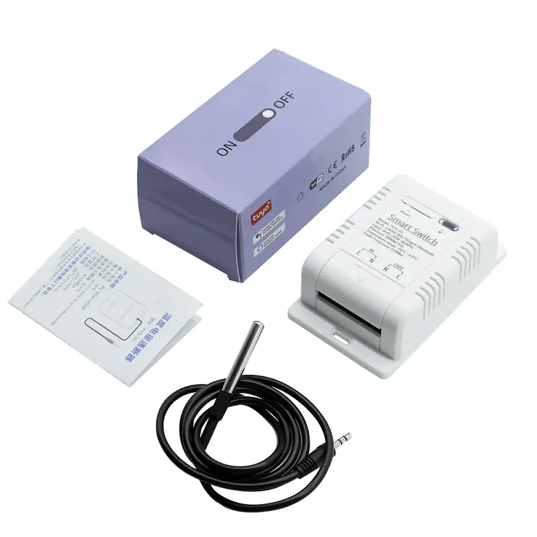 Pacote interruptor + sensor para controle térmico inteligente