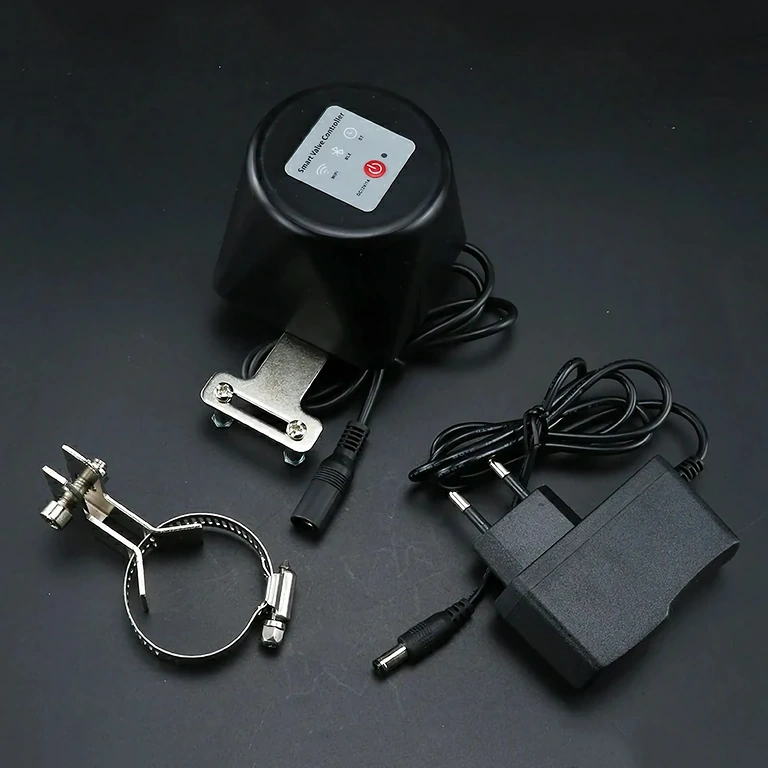 Acessórios incluídos para montagem da válvula Wi-Fi