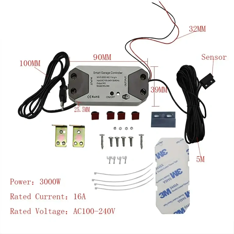 Módulo compatível Tuya para portão deslizante, com programação e notificações