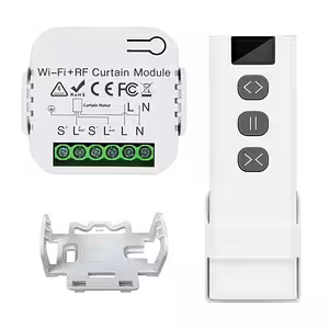 Sistema Automático de Persianas, Cortinas e Cortinados – WiFi, Tuya, Controle Remoto RF
