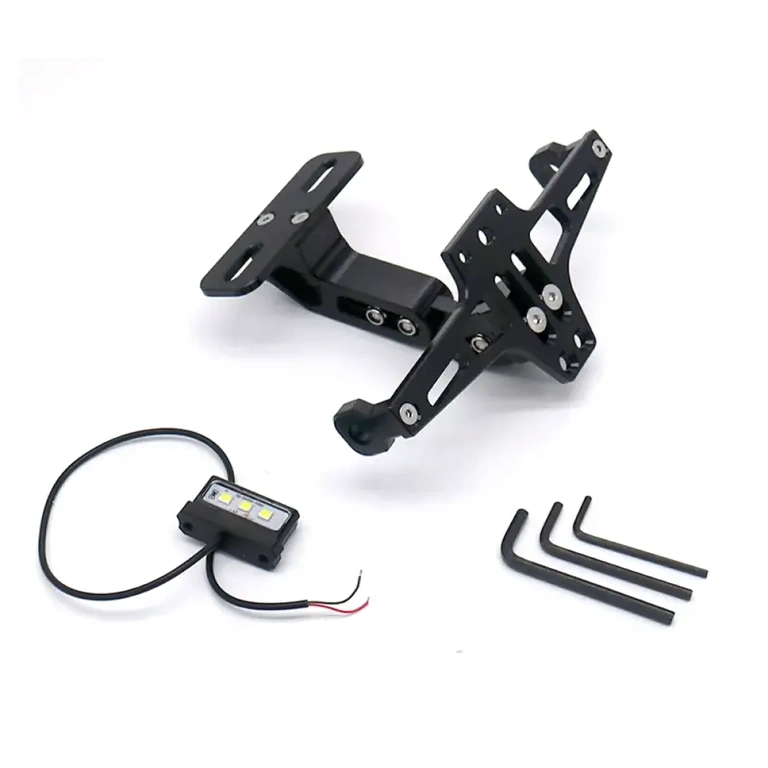 Luz LED para visibilidade da placa de motocicleta