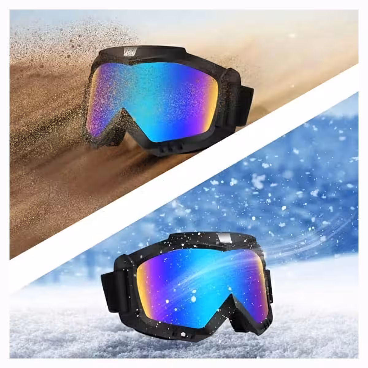 Óculos resistentes para ATV e esportes off-road, proteção UV e poeira
