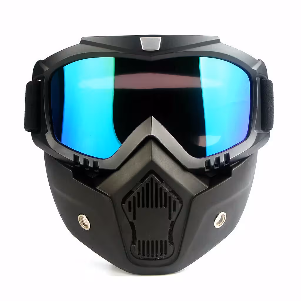 Óculos de Proteção Full Face com Máscara – Airsoft, Moto, ATV, Esportes Radicais