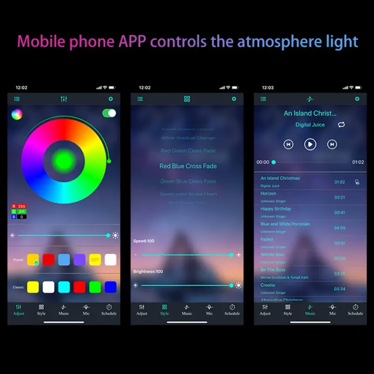 LEDs automotivos que acendem no ritmo da música