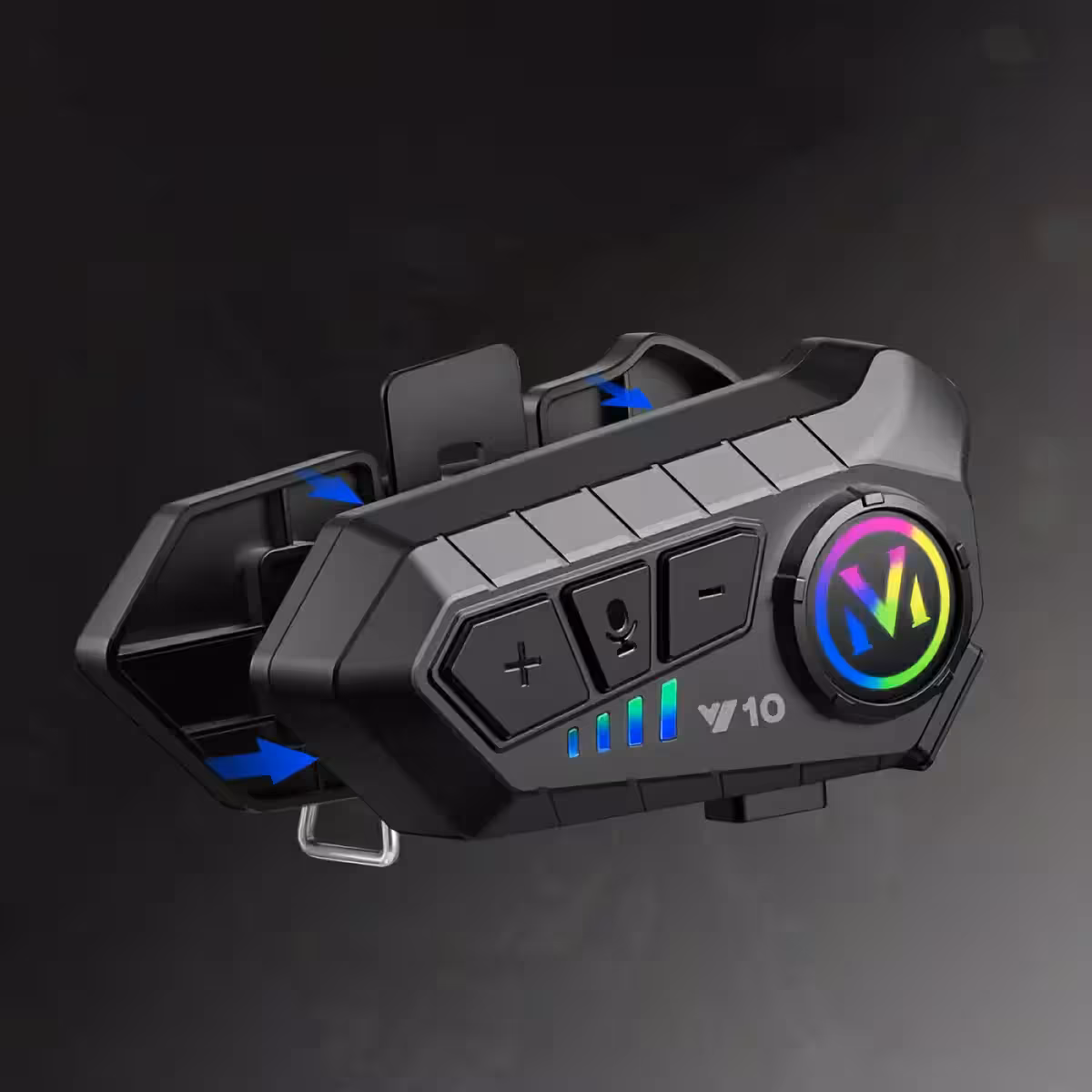 Capacete de moto com Bluetooth 5.3 e diafragma de grafeno de 40mm
