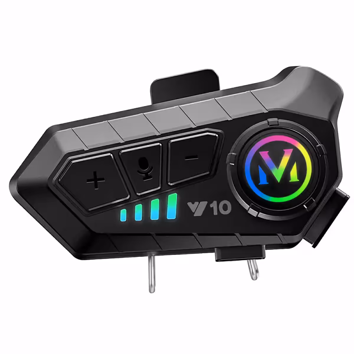 Carregamento rápido via USB-C para intercom de capacete de moto
