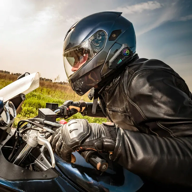 Dispositivo intercom sem fio para capacete de moto Dispositivo de comunicação wireless para capacetes de moto