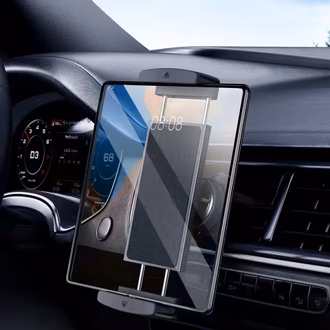 Suporte de Tablet Automotivo 7-12 Polegadas com Fixação na Saída de Ar