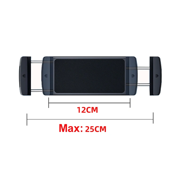 Suporte automotivo flexível, adapta-se a diferentes tamanhos de tablets