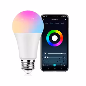 Lâmpada LED Inteligente WiFi RGB Tuya Multicolor – Controle Smart pelo Celular