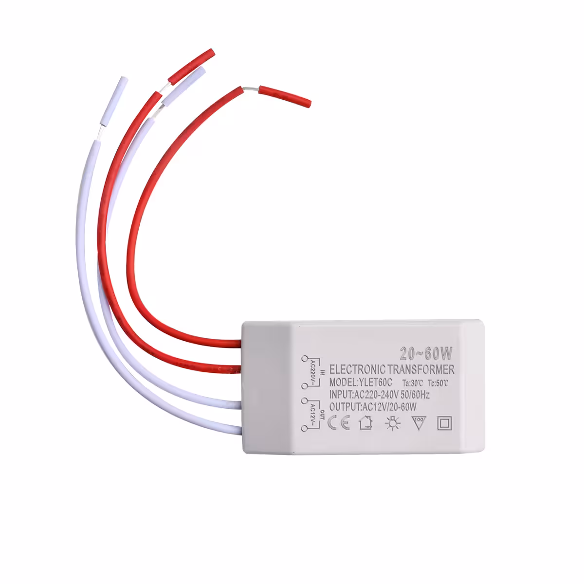 Transformador dedicado para alimentação de lâmpadas halógenas 12V