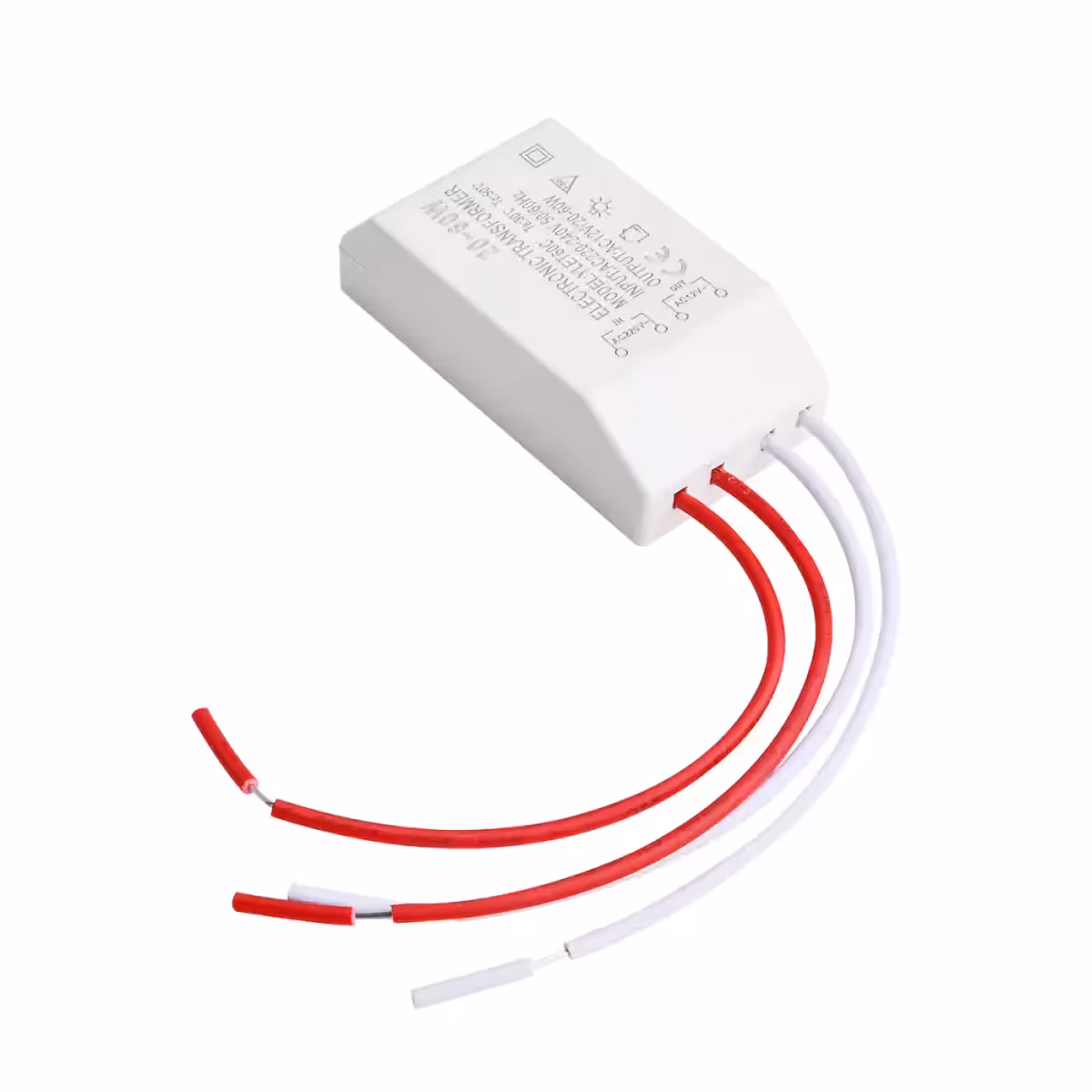 Transformador para lâmpadas halógenas com baixa tensão 12V AC