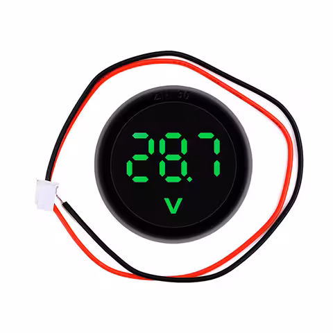 Voltímetro Digital 12V para Baterias Automotivas – Medição Precisa Corrente Contínua 4-100V DC