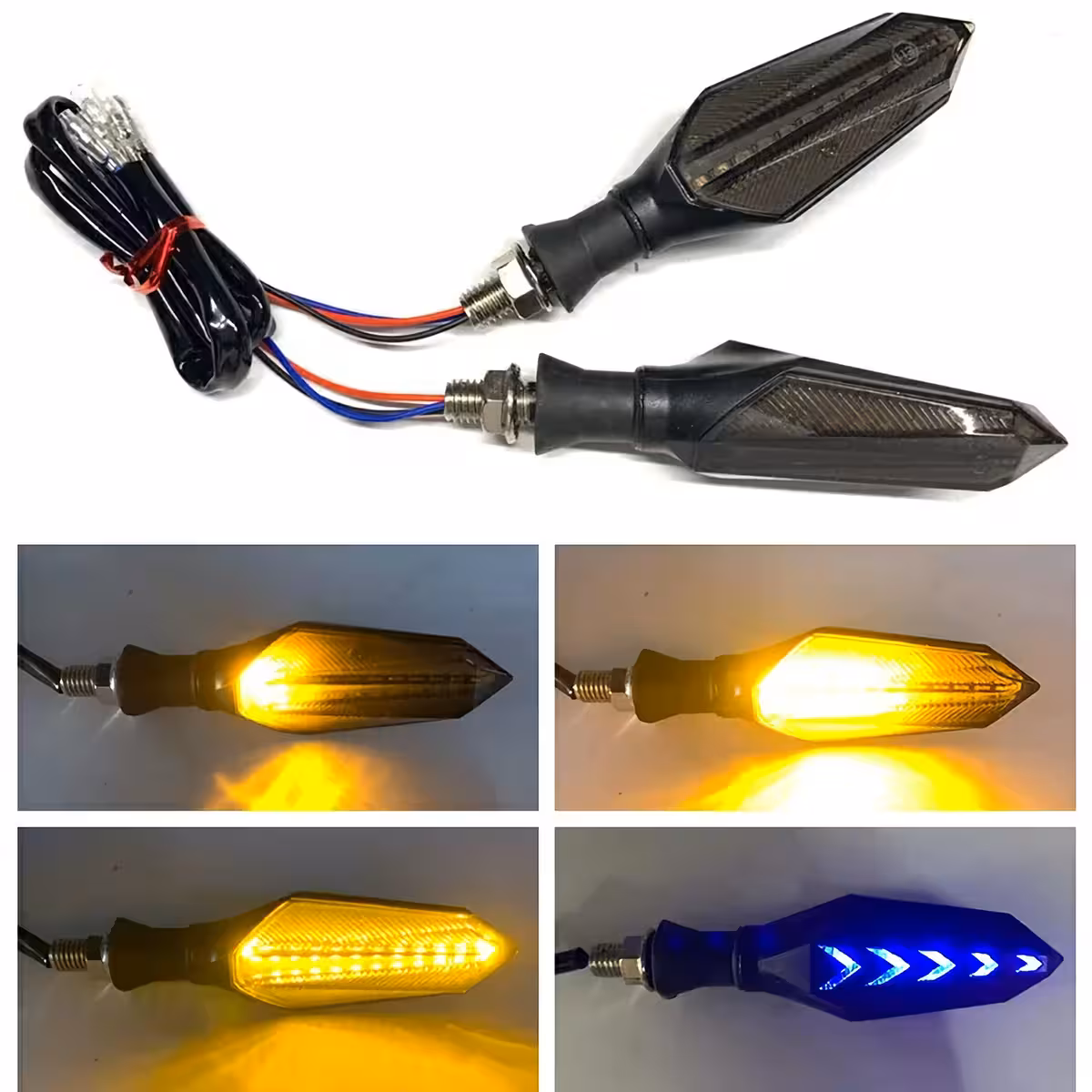 Piscas com luz em movimento para scooters elétricas