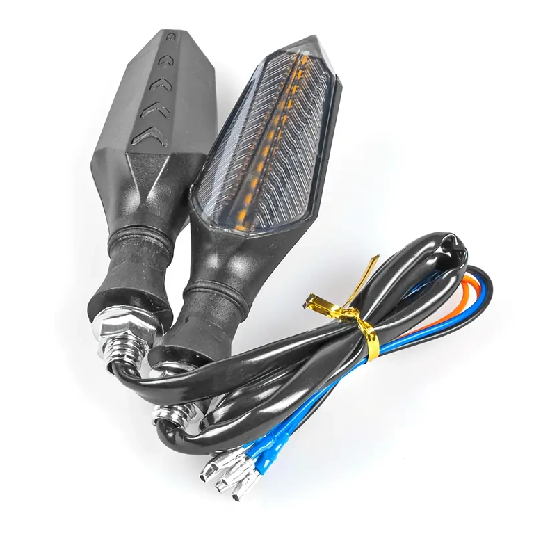 Sinalizadores LED para 36V-72V Piscas LED laranja para veículos elétricos