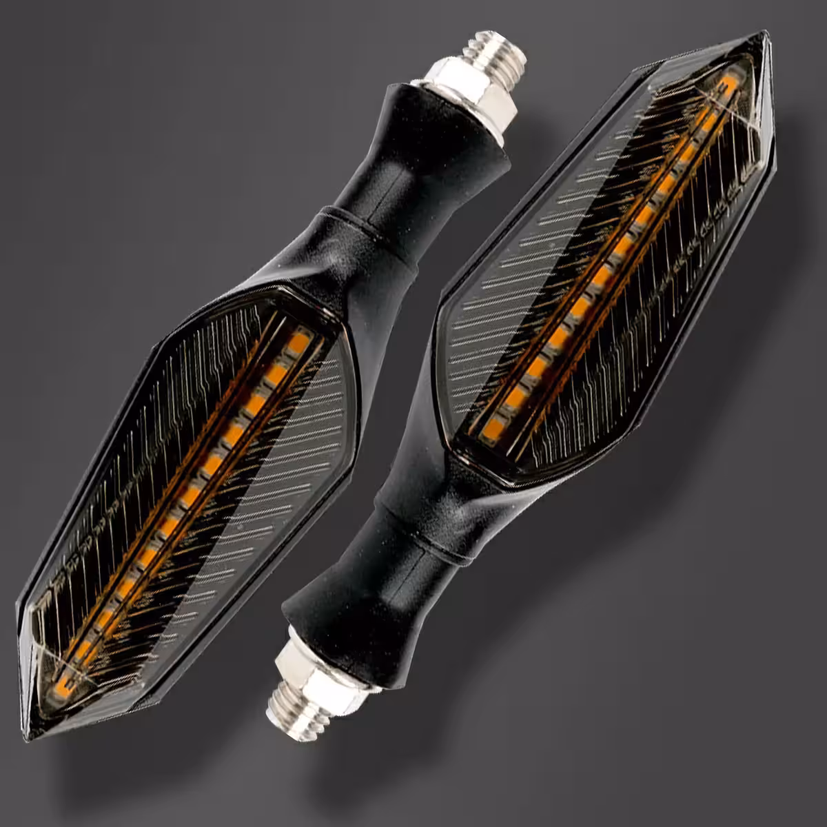 Par de piscas para patinetes elétricos com fluxo contínuo