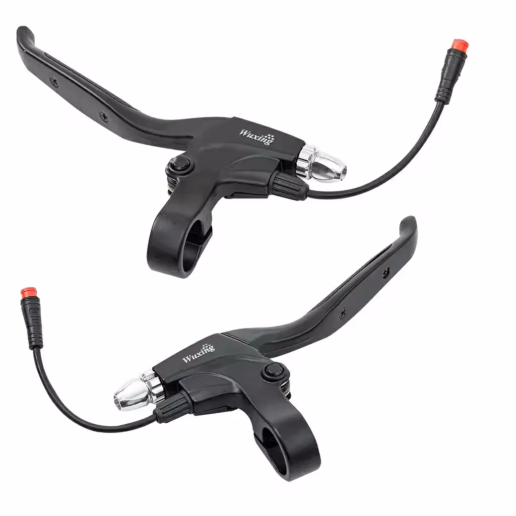 Conjunto de Manetes de Freio Alumínio para Scooter e Bicicleta Elétrica – Esquerda + Direita