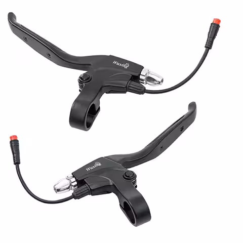 Conjunto de Manetes de Freio Alumínio para Scooter e Bicicleta Elétrica – Esquerda + Direita