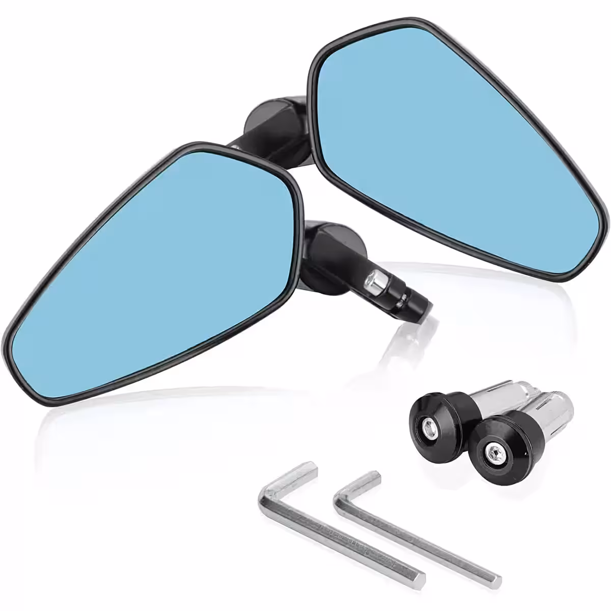 Espelhos em alumínio CNC, adequados para motos e ATVs