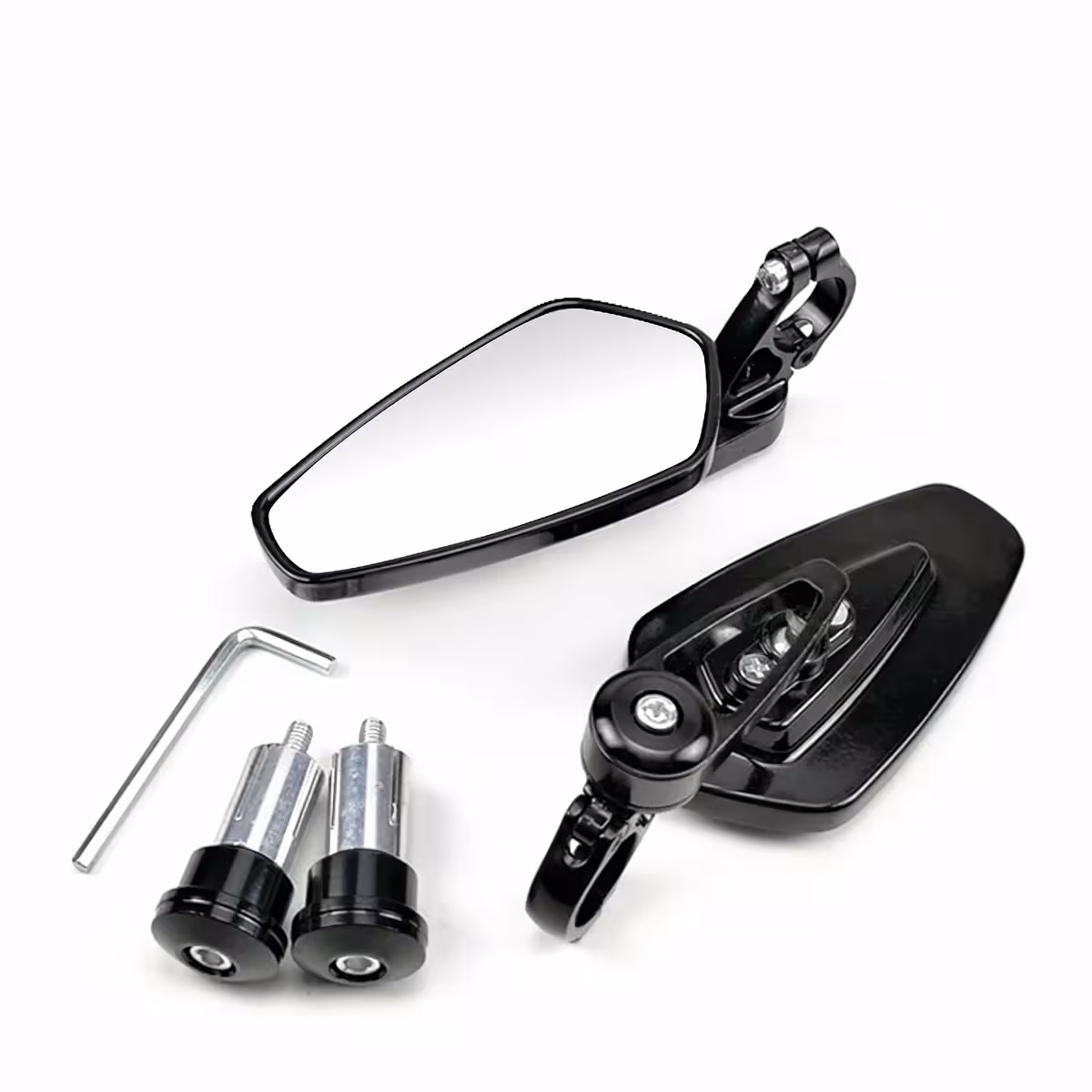 Espelhos com amplo ângulo de visão para bicicleta ou patinete