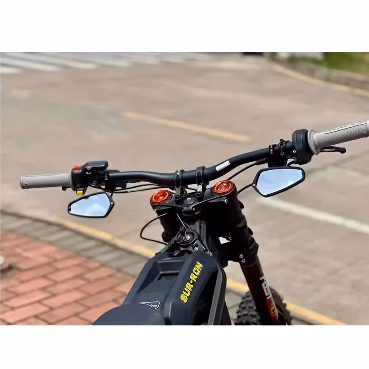 Espelhos para bicicletas de montanha, fáceis de instalar