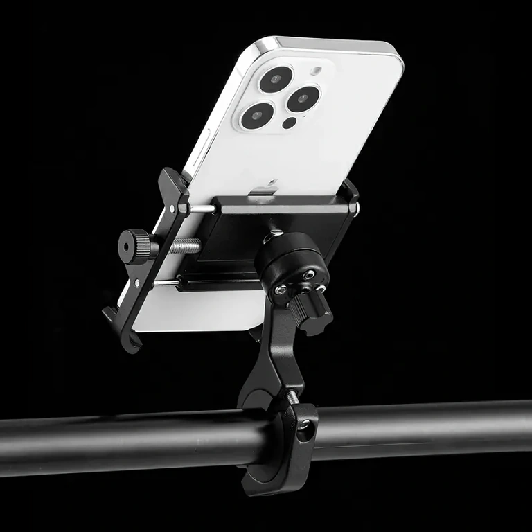 Suporte de telefone para MTB com proteção contra vibrações Ideal para ciclismo de montanha, protege o celular em trilhas difíceis