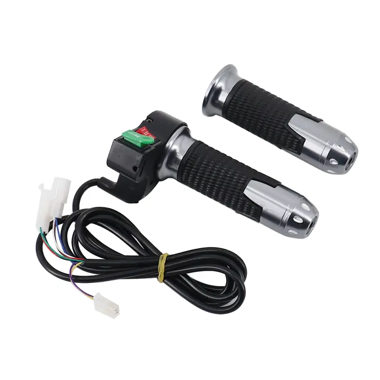 Manete de aceleração com buzina Manopla de aceleração com botão de buzina para scooter elétrico