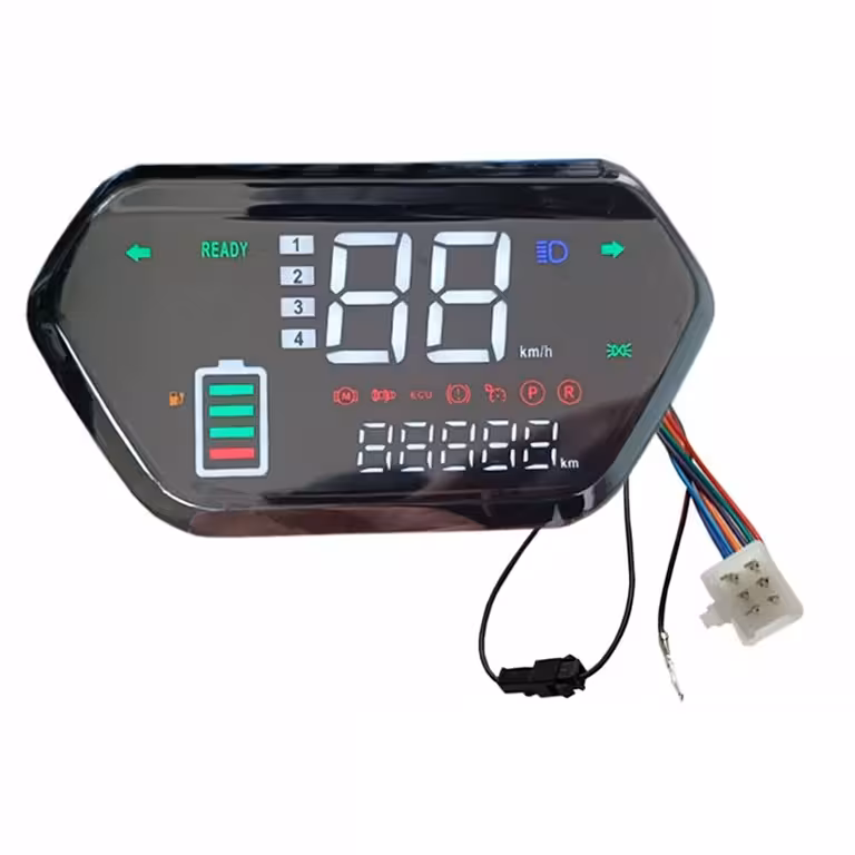 Display Digital LCD Painel para Scooter, Bicicleta, Scooter Elétrica, Harley e CityCoco – Compatível 48V, 60V, 72V