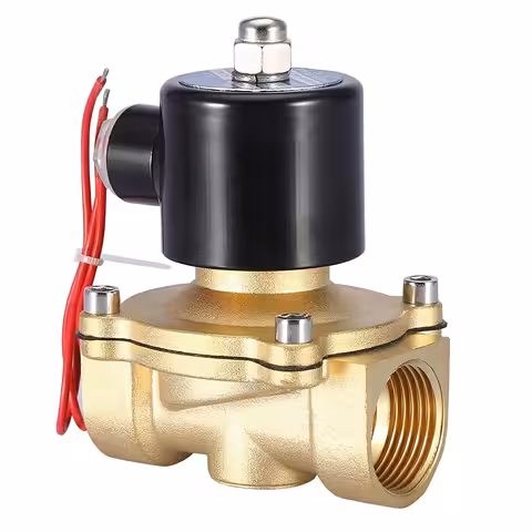Válvula Solenóide 1 Polegada AC 220V com Corpo de Latão – Para Água, Irrigação e Automação Industrial