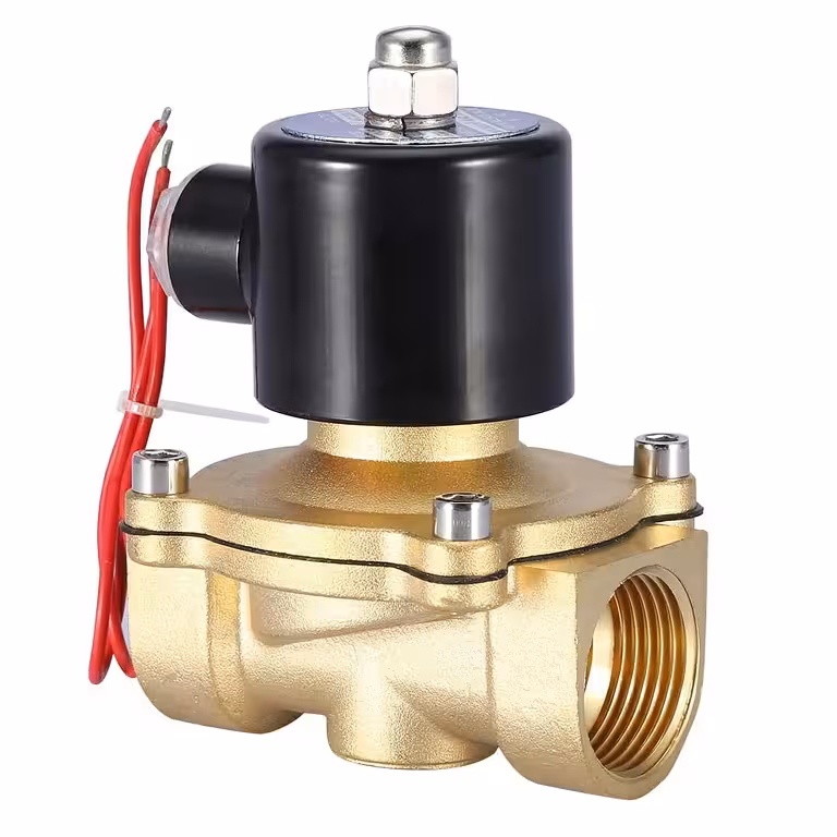 Válvula Solenóide 1 Polegada AC 220V com Corpo de Latão – Para Água, Irrigação e Automação Industrial