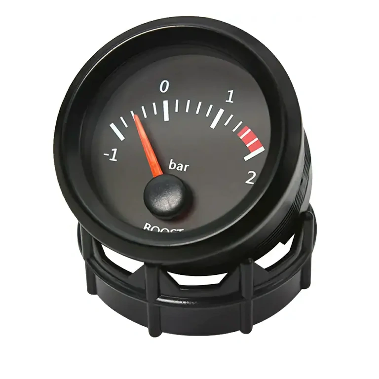Indicador de pressão turbo automotivo Indicador de pressão boost para motores turbo, faixa -1 a 2 bar