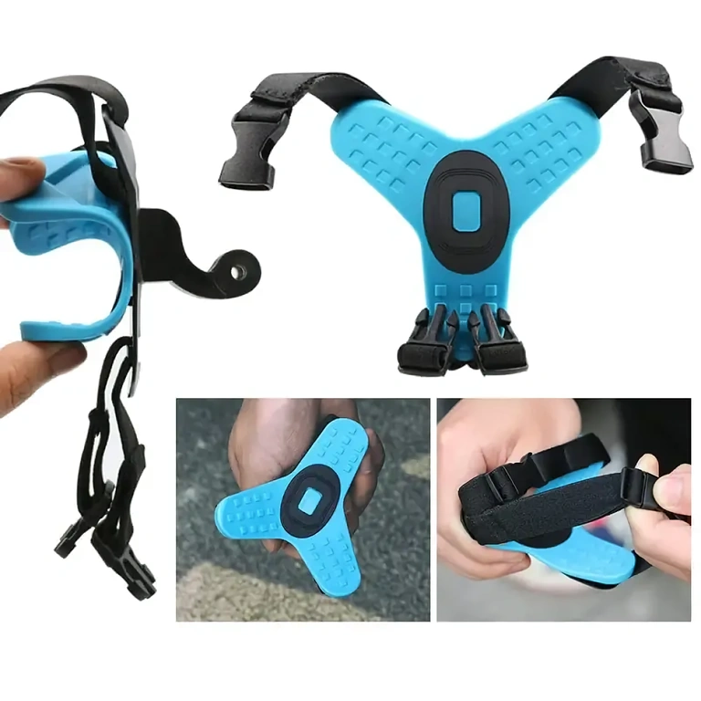 Sistema seguro para montar câmera de ação em capacete de moto