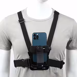Suporte Peitoral para Telefone e Câmera GoPro – Sistema Ajustável Chest Mount