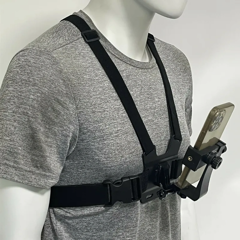 Cinto ergonômico para telefone no peito Suporte ergonômico para celular com tiras confortáveis