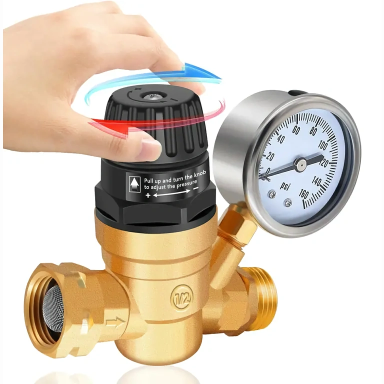 Válvula ajustável para controle de pressão da água em instalações residenciais e industriais