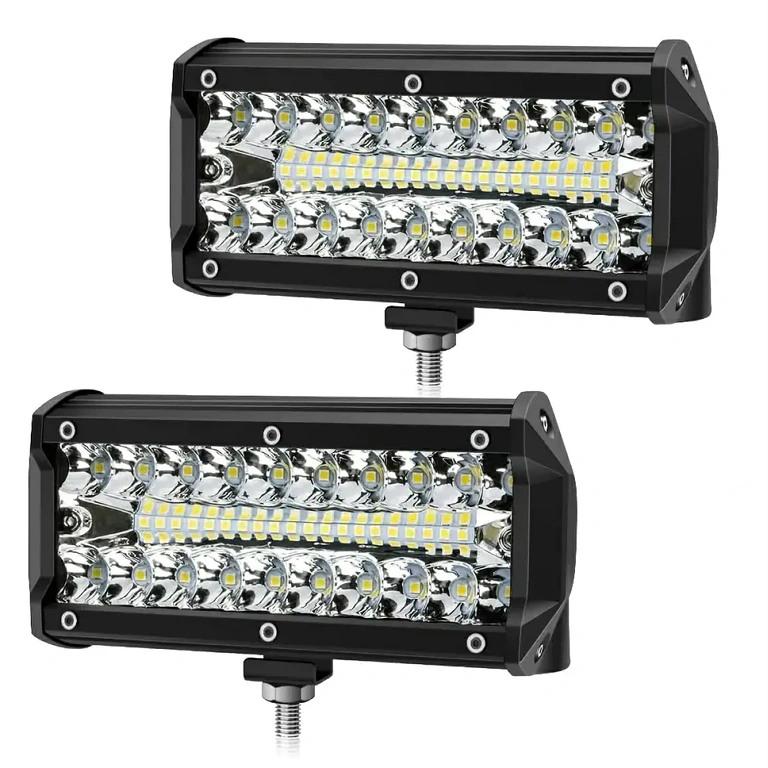 Conjunto de 2 faróis LED BAR 240 W, 24000 lm, IP68 para ATV, carro, trator