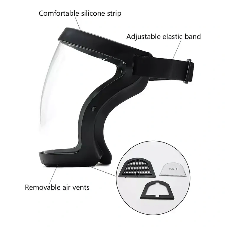 Máscara com filtro de poeira para pintura e pulverização de árvores Máscara de proteção facial com filtro de poeira usada em pintura e pulverização de árvores