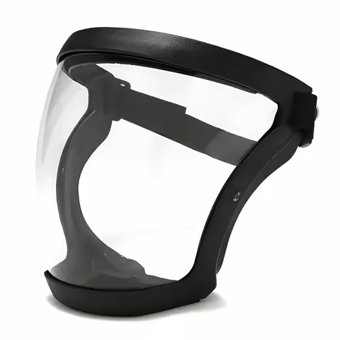 Máscara de Proteção Facial com Viseira Transparente e Filtro de Poeira PM2.5 – Ideal para Roçadeira, Pintura, Pulverização de Árvores