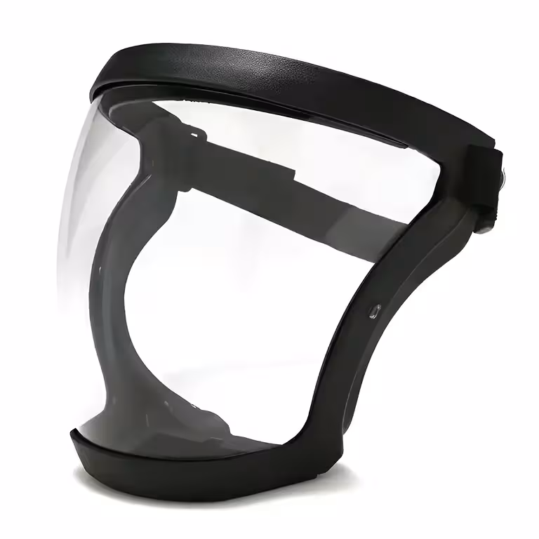 Máscara de Proteção Facial com Viseira Transparente e Filtro de Poeira PM2.5 – Ideal para Roçadeira, Pintura, Pulverização de Árvores