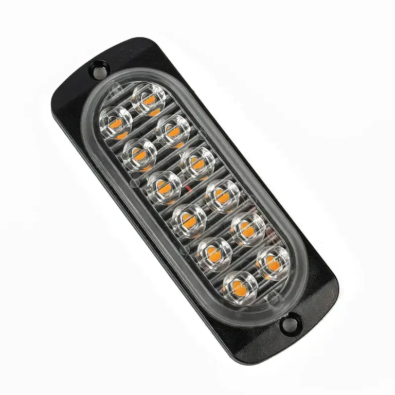 Detalhe de chips LED Samsung de 3W no estroboscópio amarelo para iluminação potente
