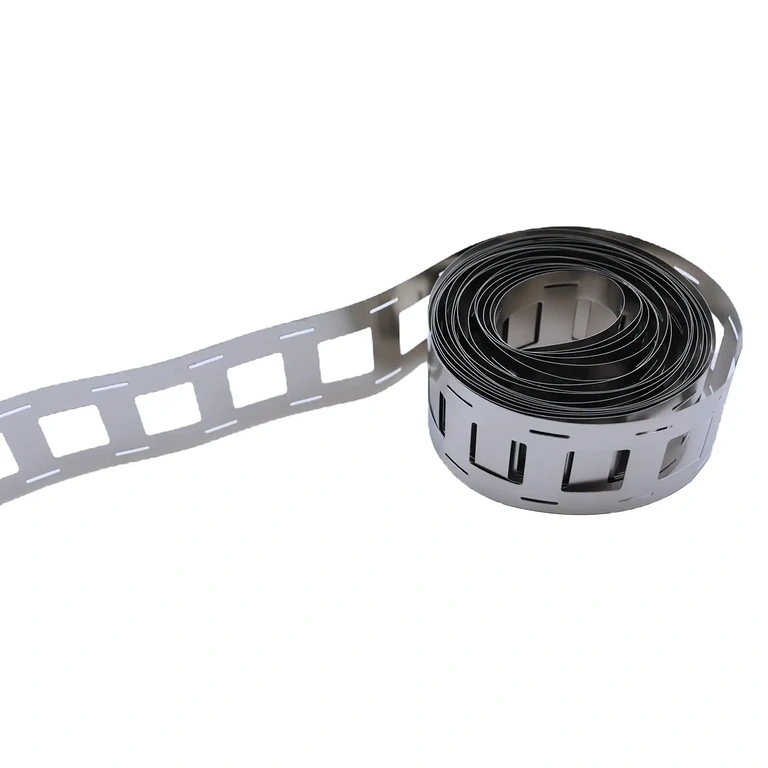 Processo de soldagem por pontos na fita de níquel puro