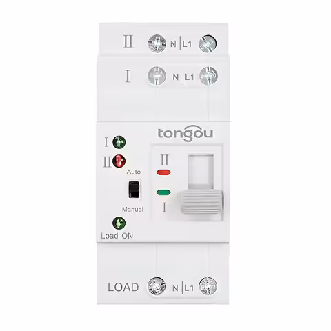 ATS Automatic Transfer Switch 63A – Gerenciador Automático de Rede, Painéis Solares, Gerador 230VAC