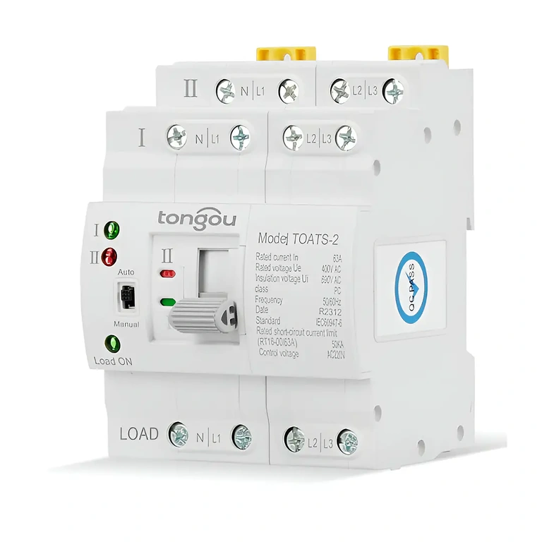 Comutação entre duas fontes de energia Sistema de comutação rápida entre fonte principal e fonte reserva