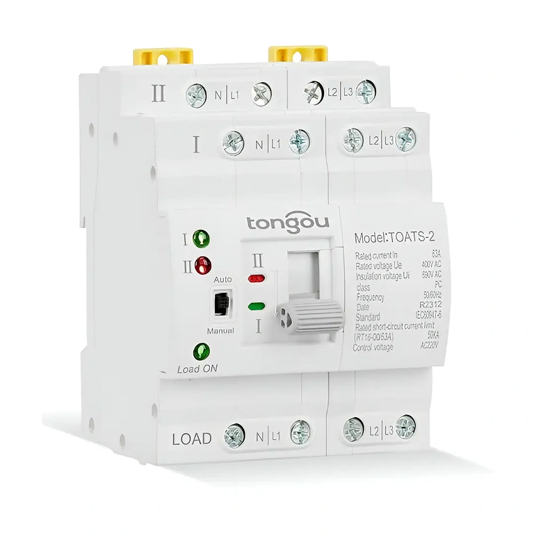 Comutação entre sistema fotovoltaico e rede elétrica ATS trifásico para gerenciamento de energia em instalações fotovoltaicas